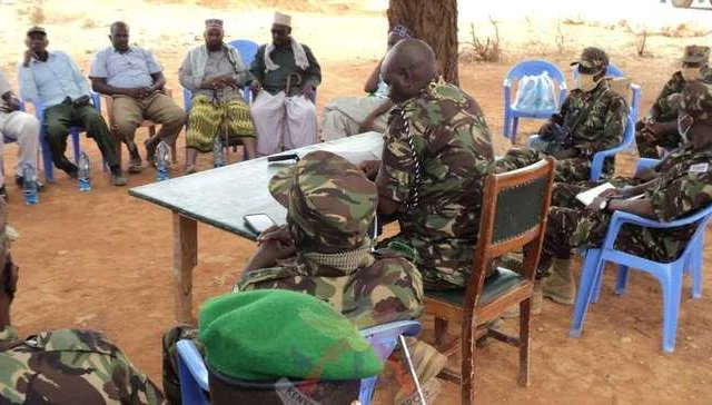 KDF commander meets SNA chiefs in Somalia