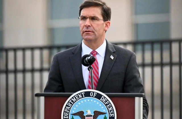 Pentagon chief Mark Esper on tour in the Maghreb
