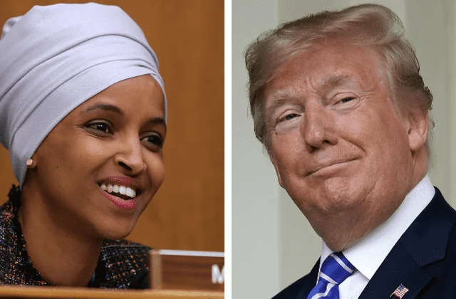 Trump oo markale weeraray Ilhaan Cumar maalmo kadib markii