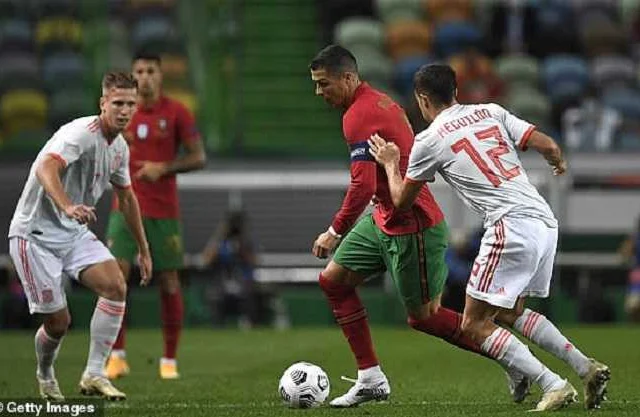 Portugal Iyo Spain Oo Goolal La’aan Ku Kala Baxay, Cristiano