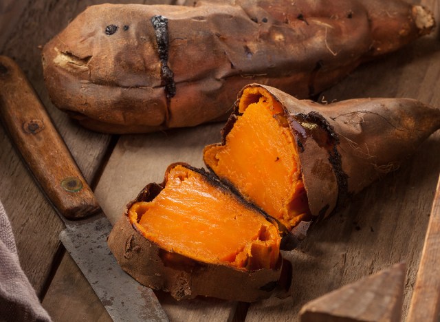 oven baked sweet potato