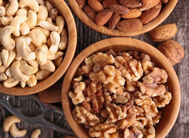 40 suggestions for males who need to lose weight after 40 175 assorted nuts in bowls