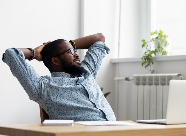 40 suggestions for males who need to lose weight after 40 239 man sitting at desk looking out window
