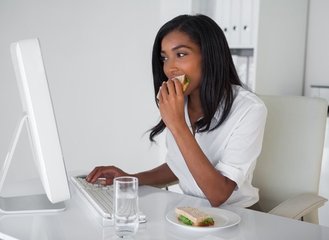 woman eating