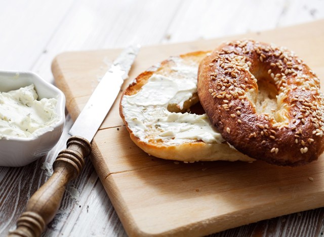 15 all-time worst meals for your physique 89 bagel with cream cheese