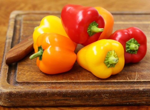these meals drive the most weight loss for ladies, says new research 79 orange yellow and red bell peppers on wood cutting board