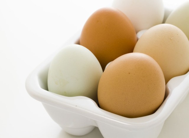 brown eggs in a carton