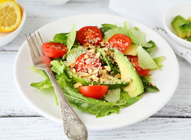 salad seeds nuts avocado tomato