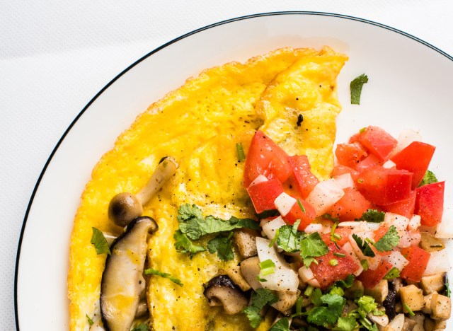 veggie salsa omelet