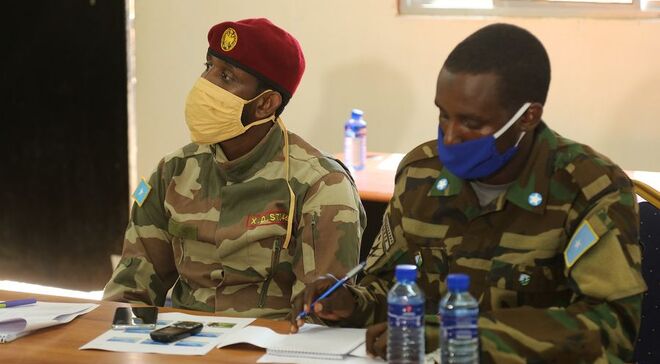 AU forces practice SNA and Jubaland forces in Somalia