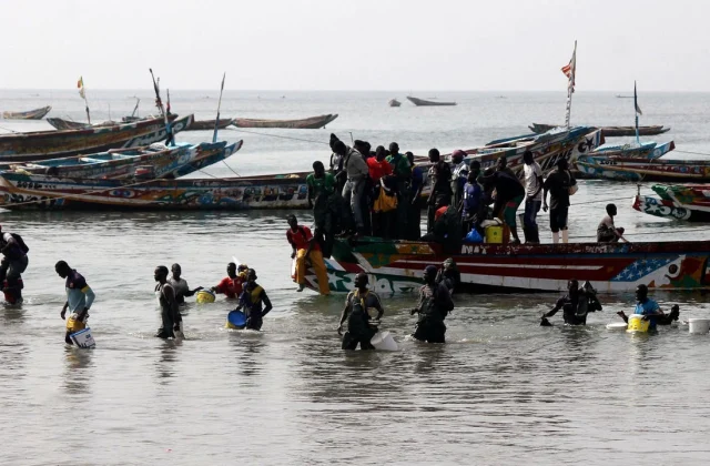 the sinking of a pirogue off Senegal has left at the very least 140 useless