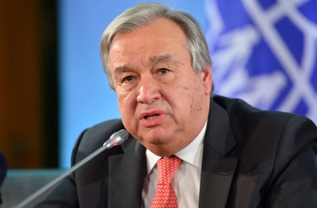 Antonio Guterres oo Xalka wax looga qaban karo Musiibooyinka