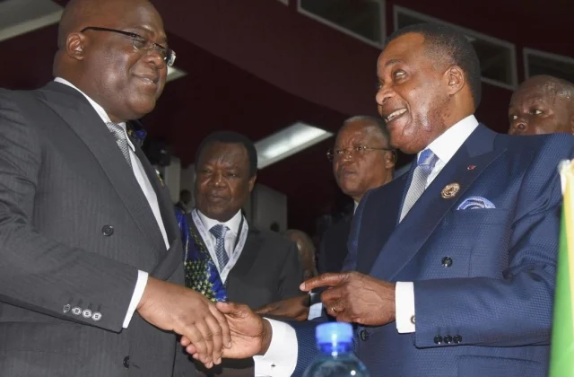 Félix Tshisekedi on a working visit to Brazzaville
