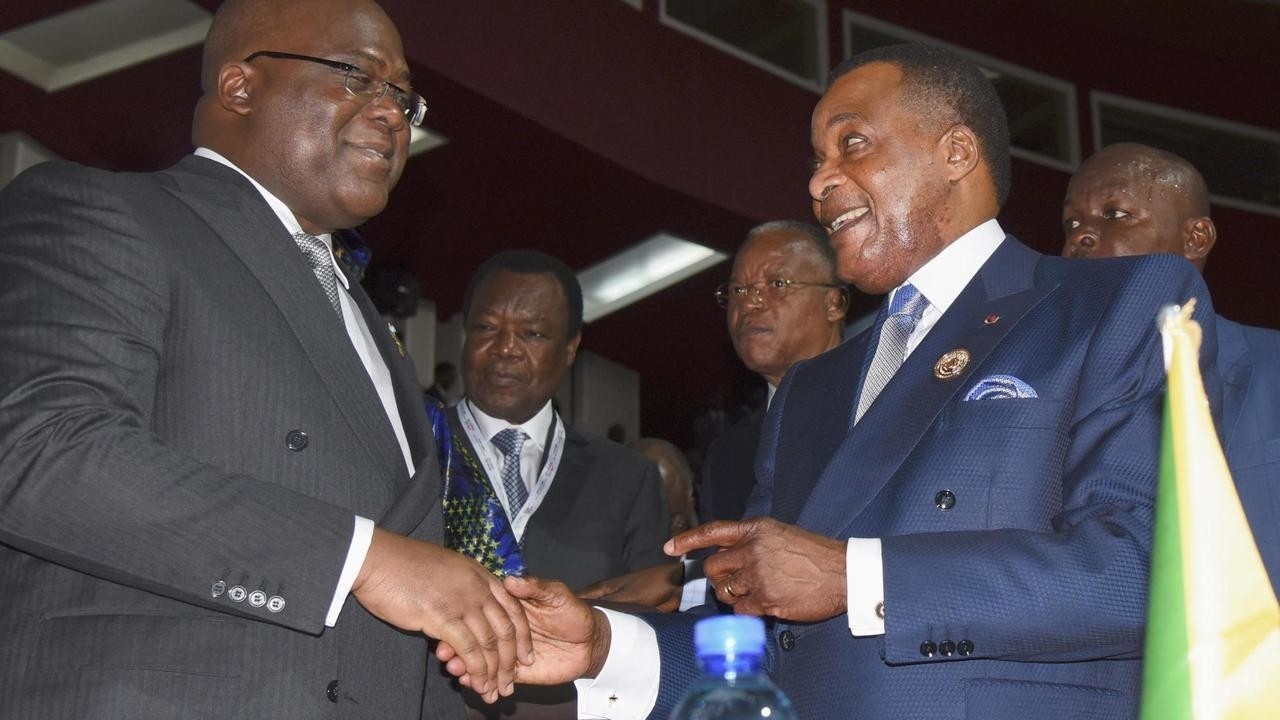 Felix Tshisekedi on a working visit to Brazzaville
