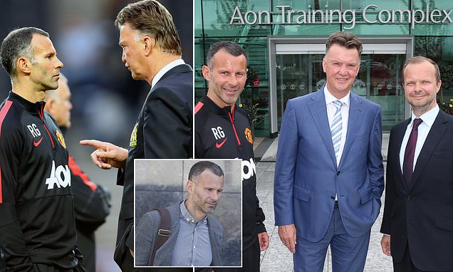 Ryan Giggs Oo Daboolka Ka Qaaday In Louis Van Gaal Uu