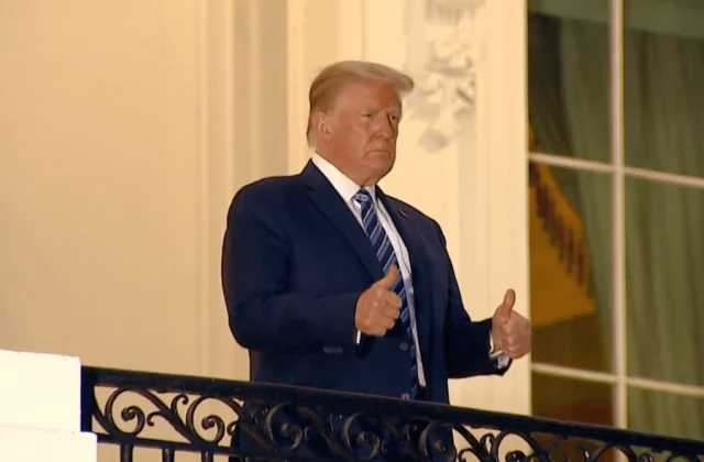 Trump returns to White Home and removes masks regardless of having Covid