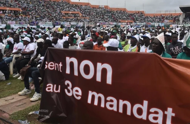 Thousands gather in Ivory Coast to protest President Ouattara’s bid for a third term