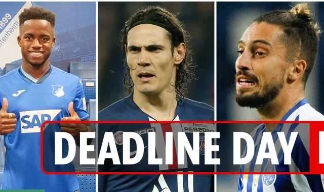 Liiska Saxiixyada La Dhameystiray Maanta Oo ah Deadline Day