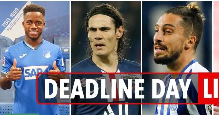 Liiska Saxiixyada La Dhameystiray Maanta Oo ah Deadline Day