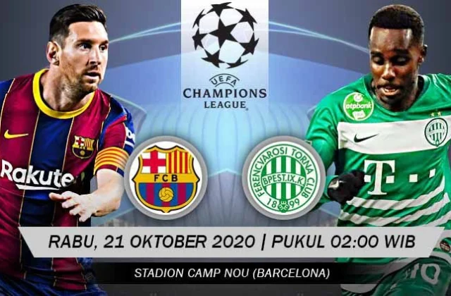 Shaxda Rasmiga Ah Ee Kulamada Barcelona vs Ferencvaros,