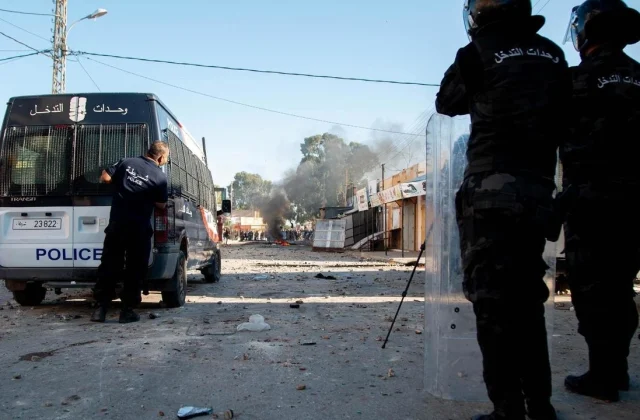 protests in Sbeïtla in the center-west after the death of a man