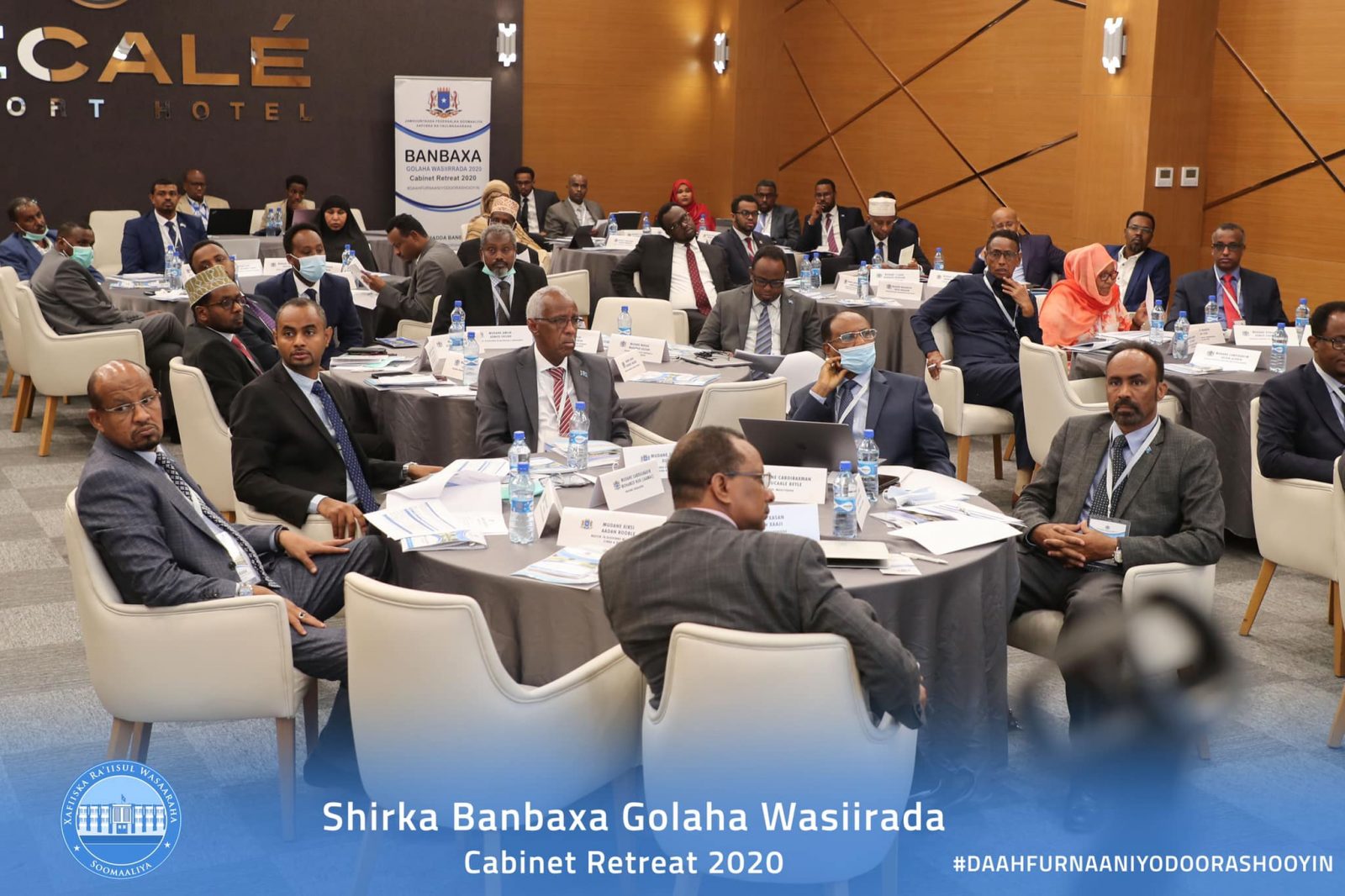 Golaha Wasiirada oo shir Saddex maalin ah ugu furmay Hotelka