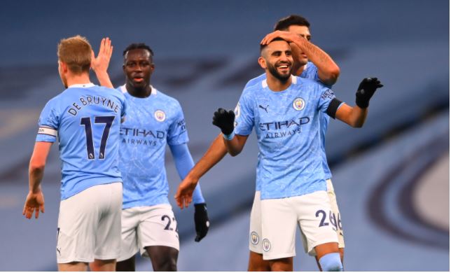 Man City Oo Ku Xadreysay Etihad, Riyad Mahrez Oo Seddexleey