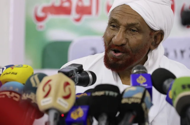 Sudan’s pro-democracy chief al-Mahdi says the Israeli deal will ignite battle