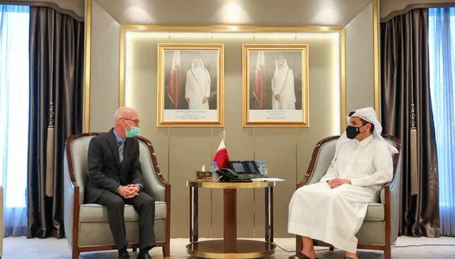 The UN envoy to Somalia is assembly with Qatar’s international affairs