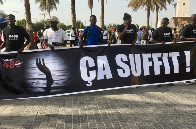 young people angry at the tragedies of emigration