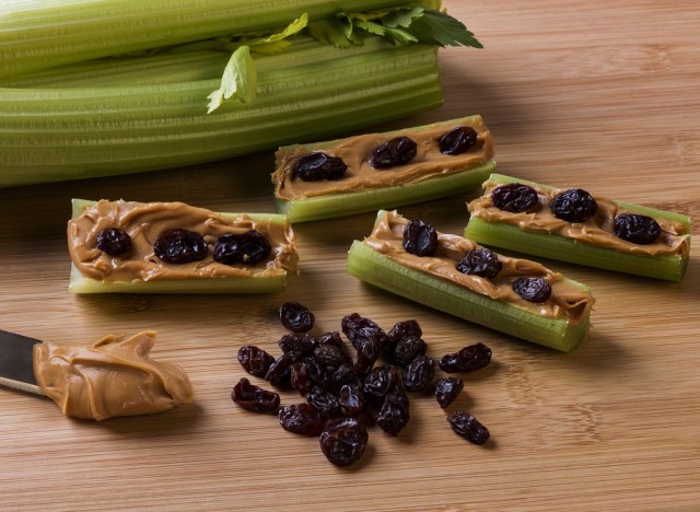 celery and peanut butter