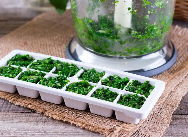 herb ice cubes