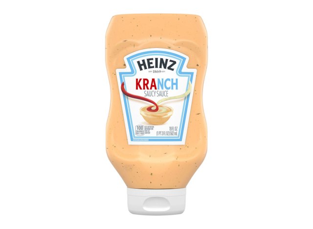 bottle of heinz kranch ketchup and ranch sauce