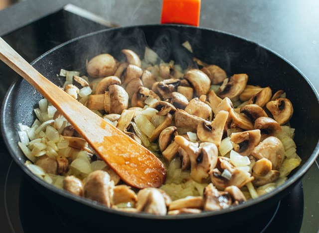 mushrooms and onions