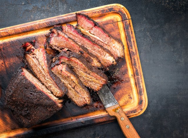 beef breast on plate