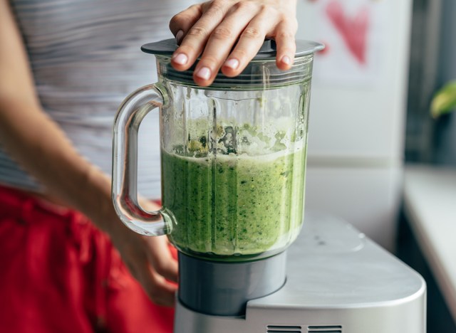 mix of ingredients for a green smoothie