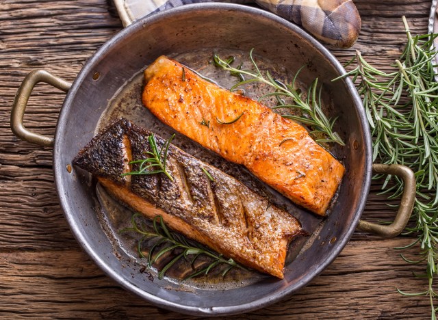 grilled seared salmon