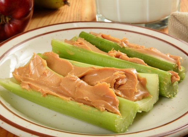 celery and peanut butter