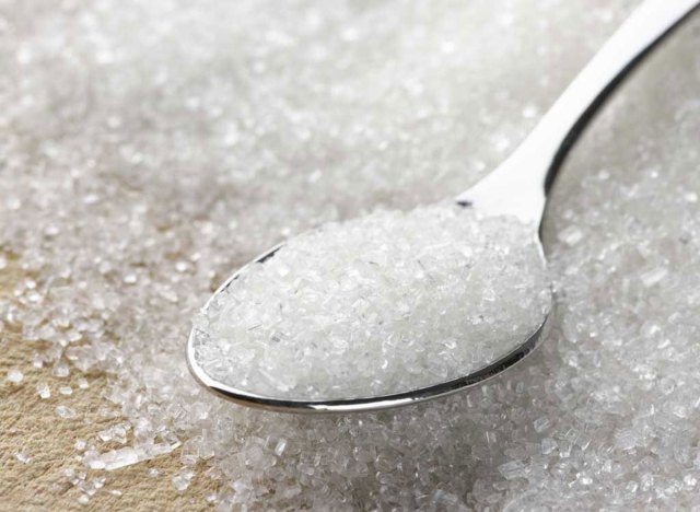 sugar in spoon