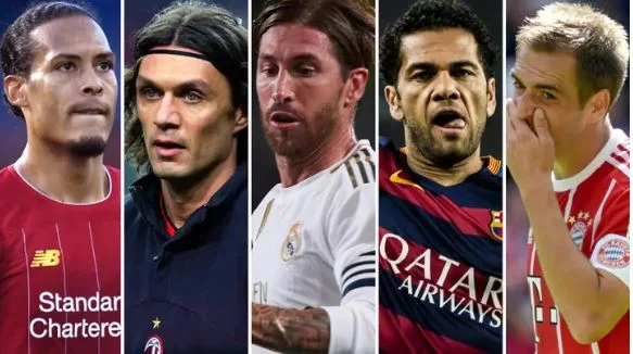 50-Difaac: Maldini, Baresi iyo Beckenbauer ayaa hogaaminaya
