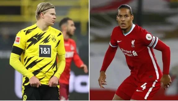 Erling Haaland ku dhawaaqayaa seddex daafac