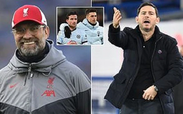 Frank Lampard ayaa garaacay Jurgen Klopp