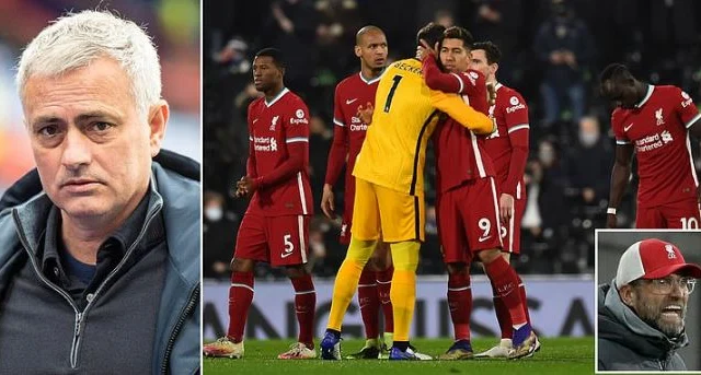 Jose Mourinho ayaa magacaabay sagaal ciyaartoy oo Liverpool ah