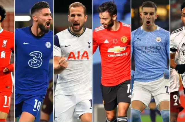 Lixda koox ee ugu waa weyn Premier League halkaas