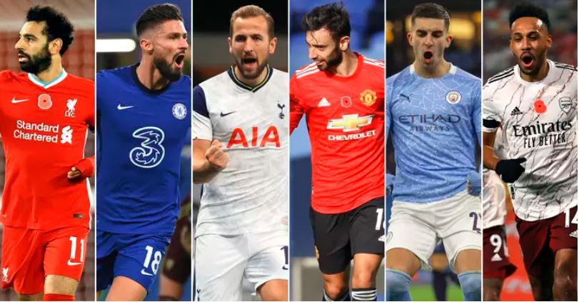 Lixda koox ee ugu waa weyn Premier League halkaas