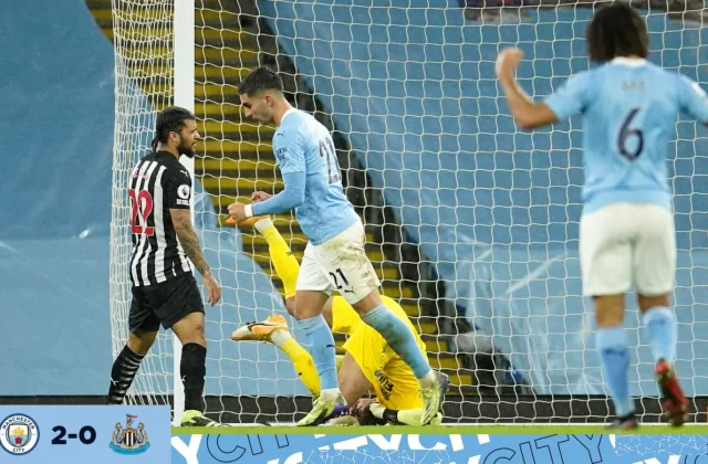 Man City ayaa u qalantay guul ay u qalantay oo ay ka gaadhay kooxda Newcastle United