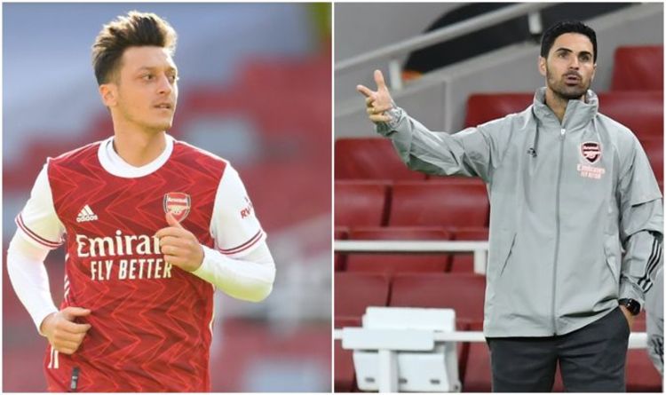 Mesut Ozil ayaa ka adkaaday Mikel Arteta