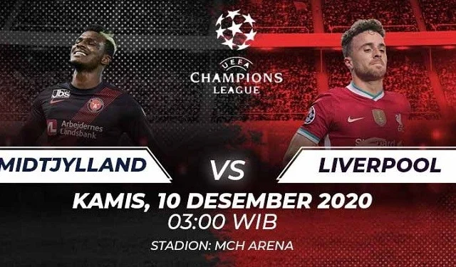 Midtjylland – Liverpool Falanqeynta Kulanka Xiisaha Leh