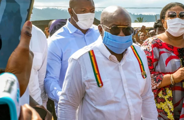 Nana Akufo-Addo was re-elected with 51.59% of the vote