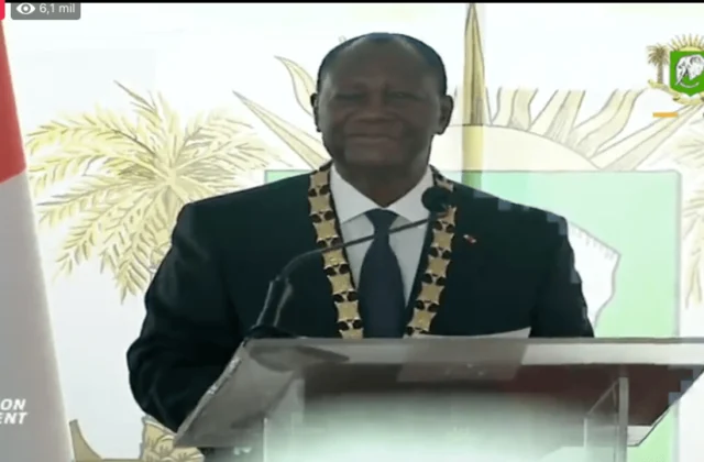 President Ouattara is sworn in for a third term